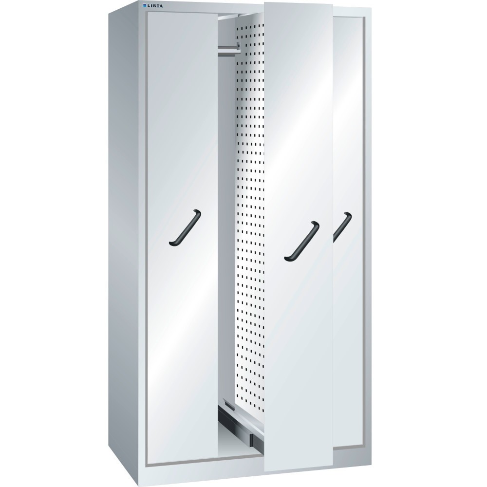 Product afbeelding: Verticaal uitschuifbare kast LISTA, (bxdxh) 1000x695x1950 mm, met frontpanelen