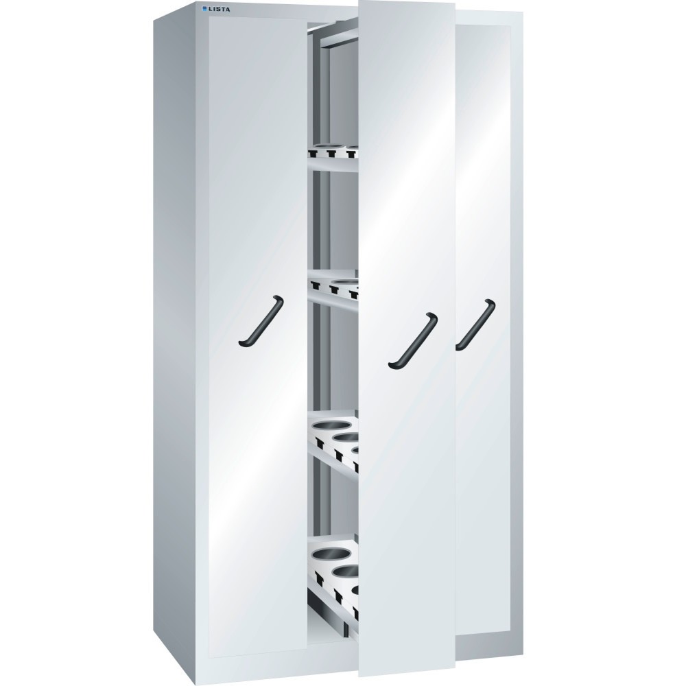 Product afbeelding: Verticaal uitschuifbare kast LISTA, (bxdxh) 1000x695x1950 mm, met frontpanelen, 3 uitschuifbare delen, KEY Lock