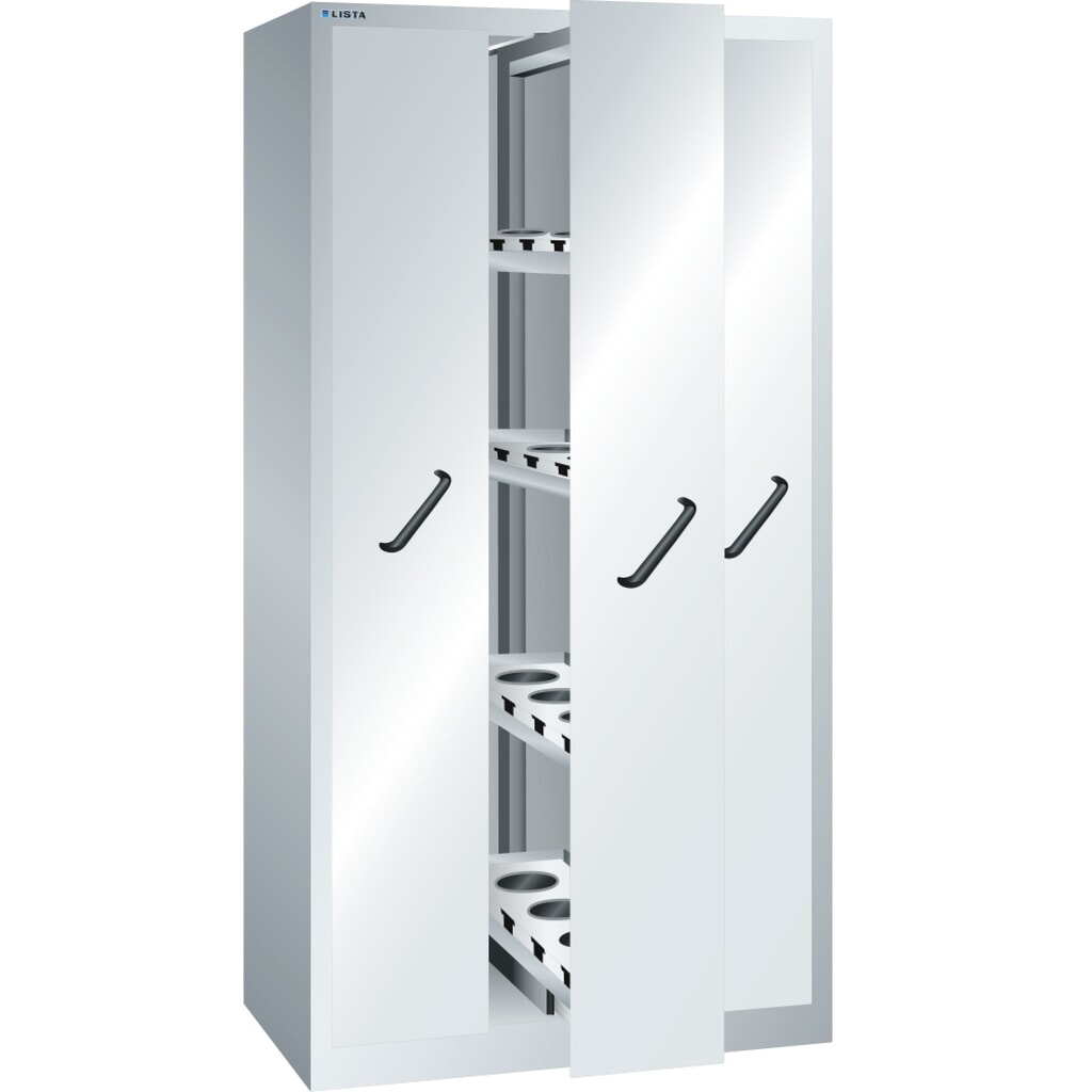 Verticaal uitschuifbare kast LISTA, (bxdxh) 1000x695x1950 mm, met frontpanelen, 3 uitschuifbare delen, KEY Lock Product afbeelding: Verticaal uitschuifbare kast LISTA, (bxdxh) 1000x695x1950 mm, met frontpanelen, 3 uitschuifbare delen, KEY Lock