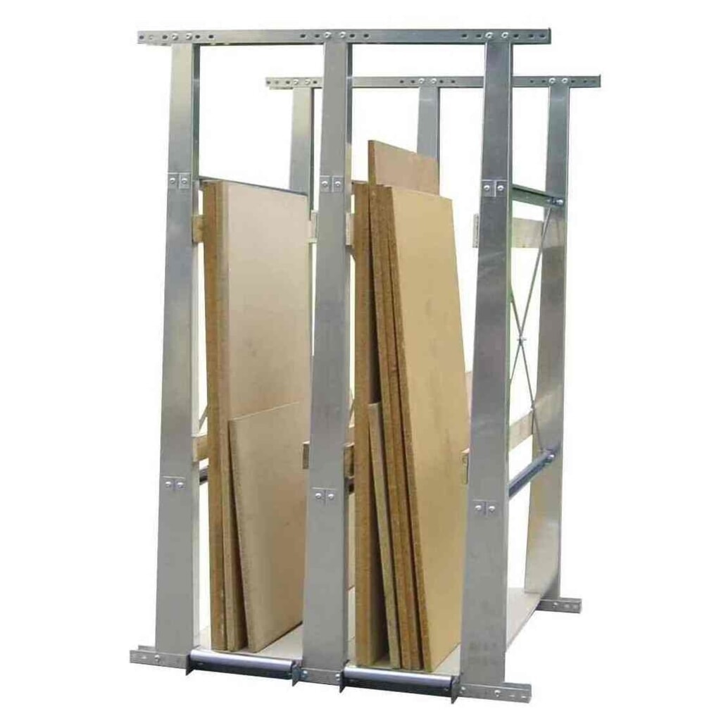 Product afbeelding: Verticale platenstandaard VLP, basiselement, hxbxd 2.400 x 1.560 x 2.000 mm, 2 vakken