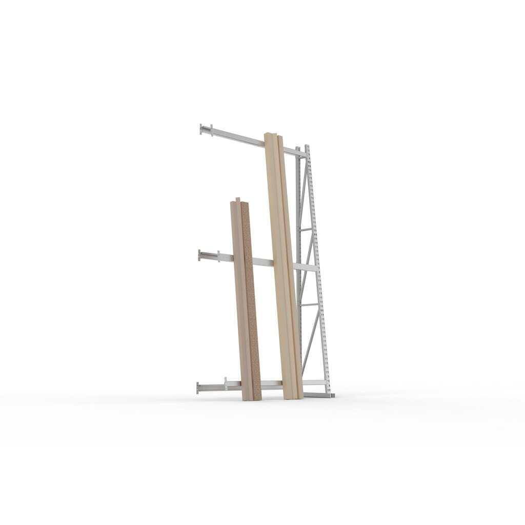 Verticale stelling META, eenzijdig, AV, hxbxd 3.000 x 1.400 x 500 mm Product afbeelding: Verticale stelling META, eenzijdig, AV, hxbxd 3.000 x 1.400 x 500 mm