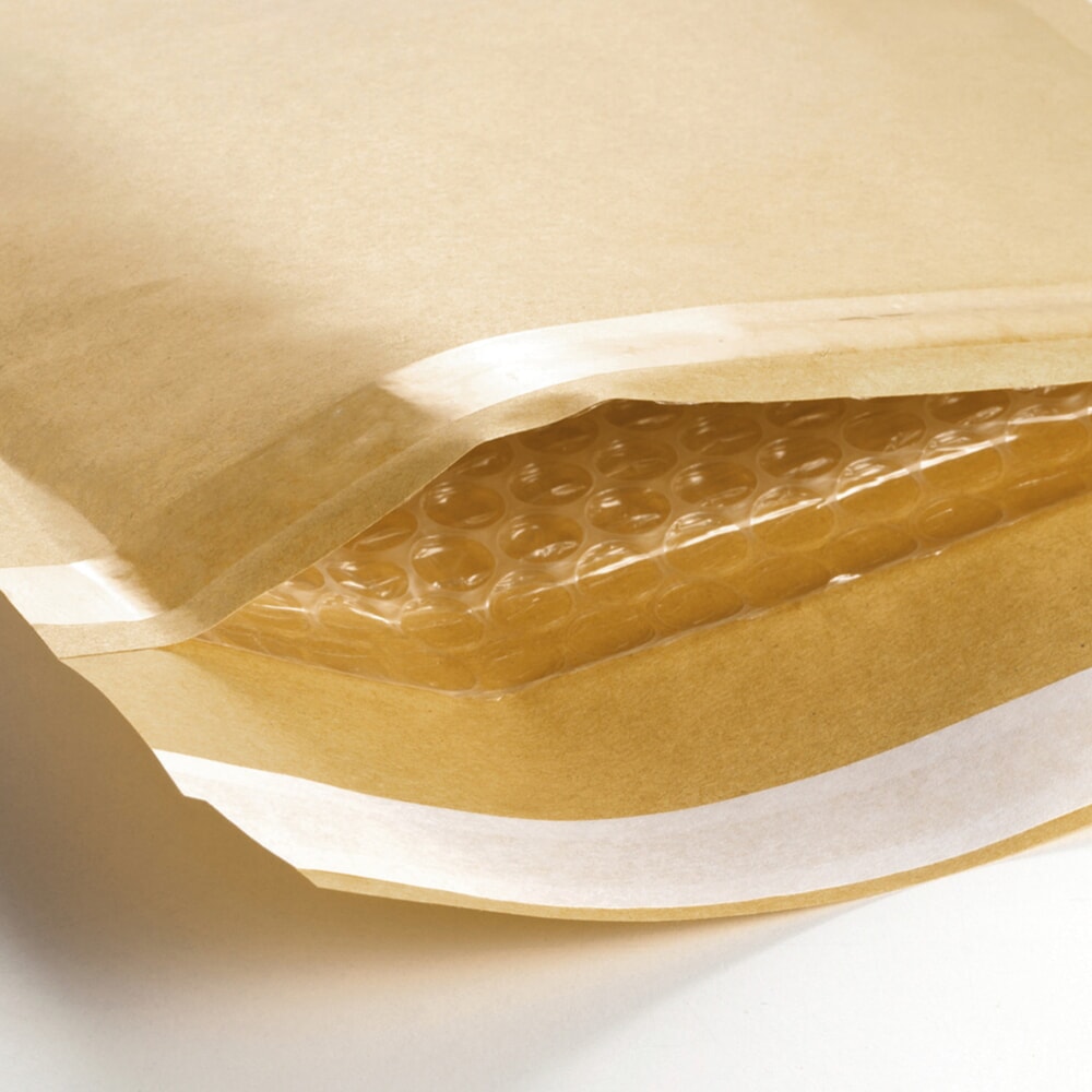 Productafbeelding nr. 2: Verzendhoezen met luchtlaag, binnenmaten lxb 345 x 470 mm, goudgeel