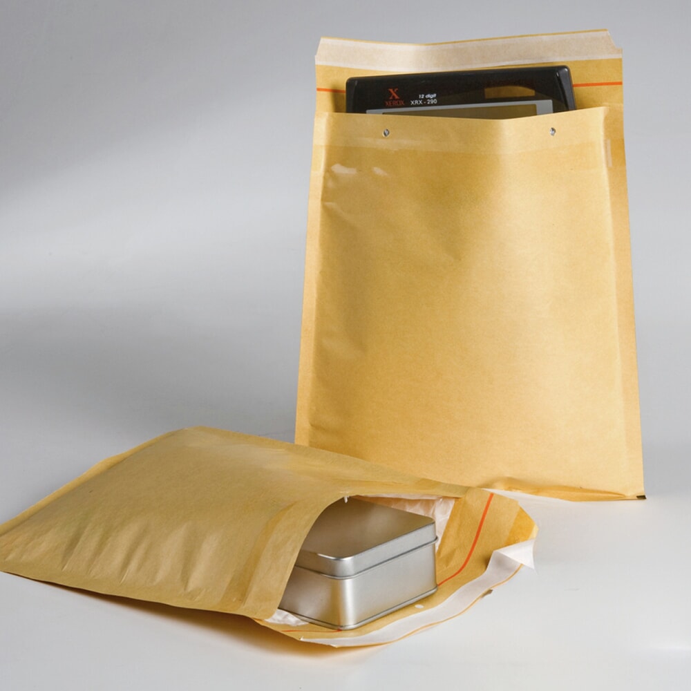 Productafbeelding nr. 3: Verzendhoezen met luchtlaag, binnenmaten lxb 345 x 470 mm, goudgeel