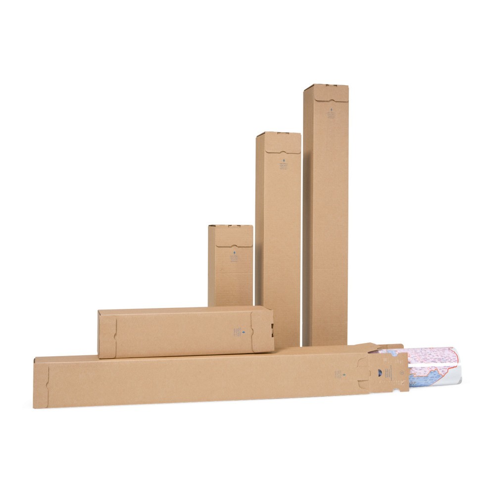 Product afbeelding: Verzendkokers Quattropac, binnenmaten lxbxh 610 x 105 x 105 mm, 10 stuks/VE