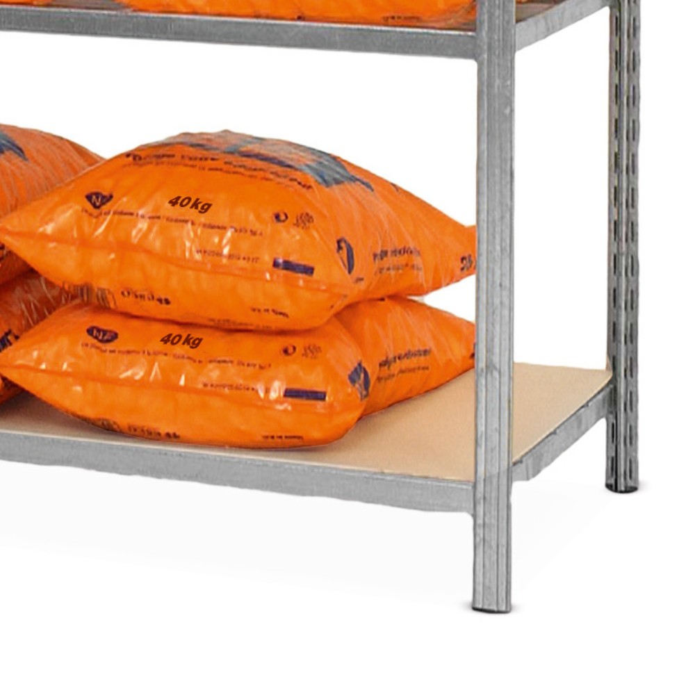 Product afbeelding: Legbord voor legbordstelling ManOrga, verzinkt met spaanplaten, bxd 1.000 x 500 mm