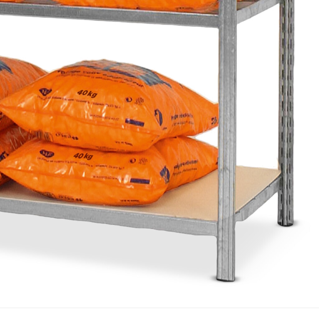Legbord voor legbordstelling ManOrga, verzinkt met spaanplaten, bxd 1.000 x 300 mm Product afbeelding: Legbord voor legbordstelling ManOrga, verzinkt met spaanplaten, bxd 1.000 x 300 mm