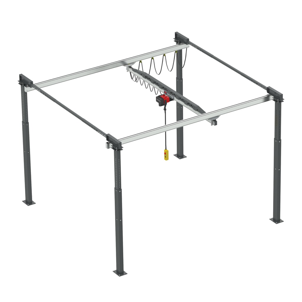 Product afbeelding: VETTER portaalkraan met twee rails ErgoLine®, reikwijdte 2.420 mm, draagvermogen 125 kg