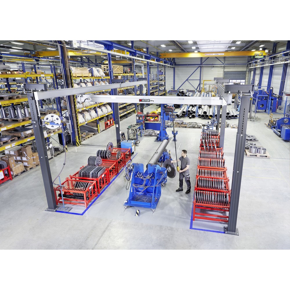 Productafbeelding nr. 2: VETTER portaalkraan met twee rails ErgoLine®, reikwijdte 2.420 mm, draagvermogen 125 kg