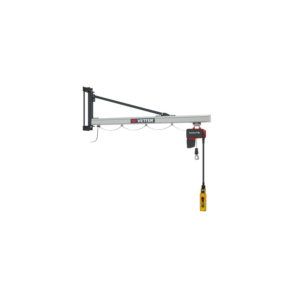 Productafbeelding nr. 3: Zwenkkraan VETTER® incl. elektrische takel LIFTKET, wanduitvoering, reikwijdte 1.900 mm, draagvermogen 125 kg