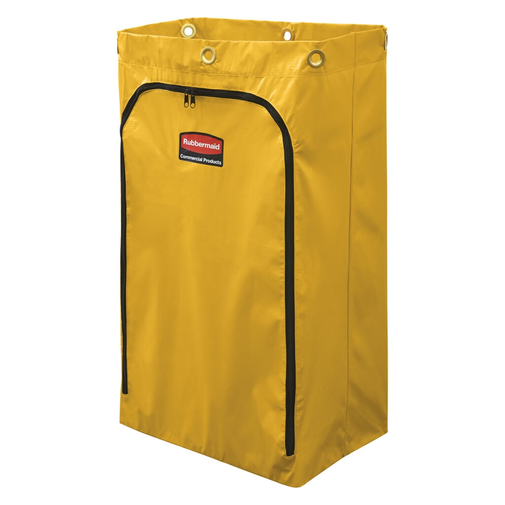 Vinyl reservezak voor reinigingswagen en conciërgewagen Rubbermaid®, zijdelingse ritssluiting, geel Product afbeelding: Vinyl reservezak voor reinigingswagen en conciërgewagen Rubbermaid®, zijdelingse ritssluiting, geel