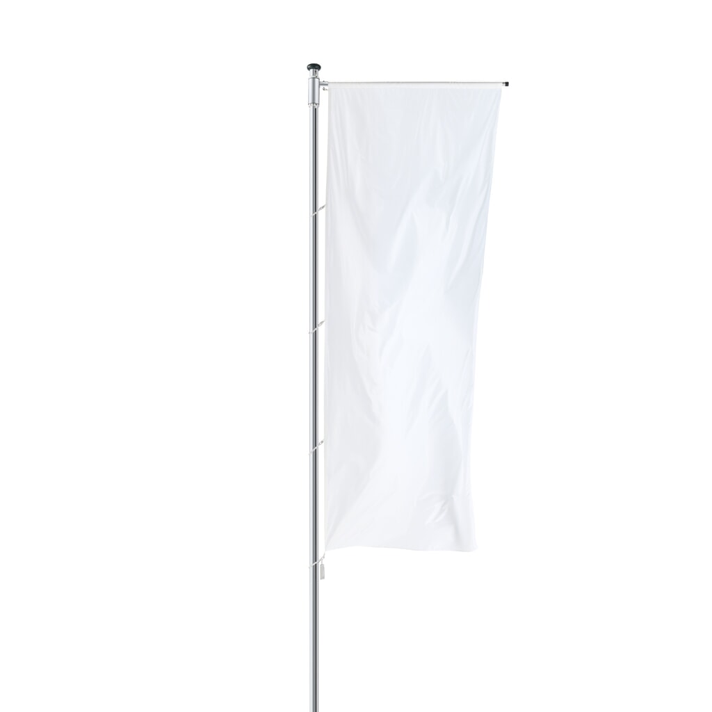 Vlaggenmast Prestige A, incl. bodembevestiging en draagarm, hoogte 6 m Product afbeelding: Vlaggenmast Prestige A, incl. bodembevestiging en draagarm, hoogte 6 m
