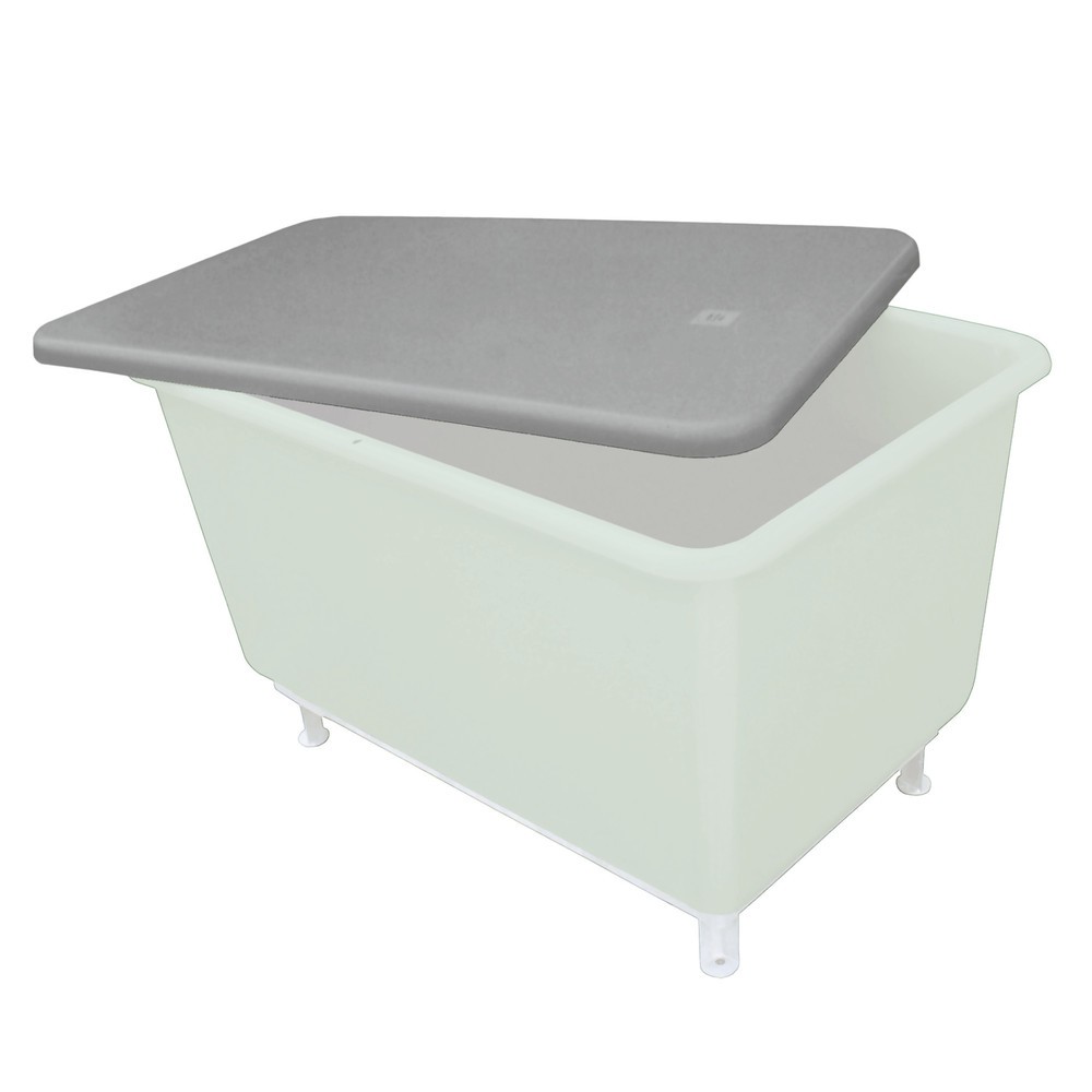 Product afbeelding: Vlak deksel voor rechthoekige bak CEMO van GVK, breedte 880 mm