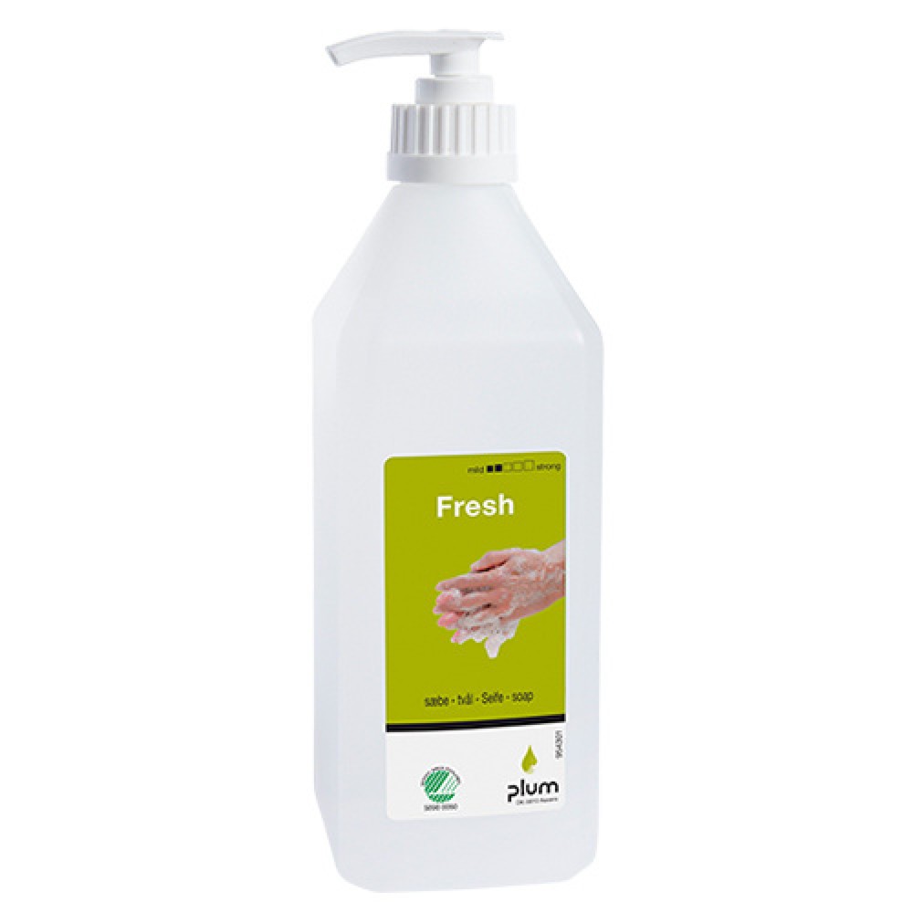 Product afbeelding: Vloeibare zeep plum fresh, pompflesje, 600 ml