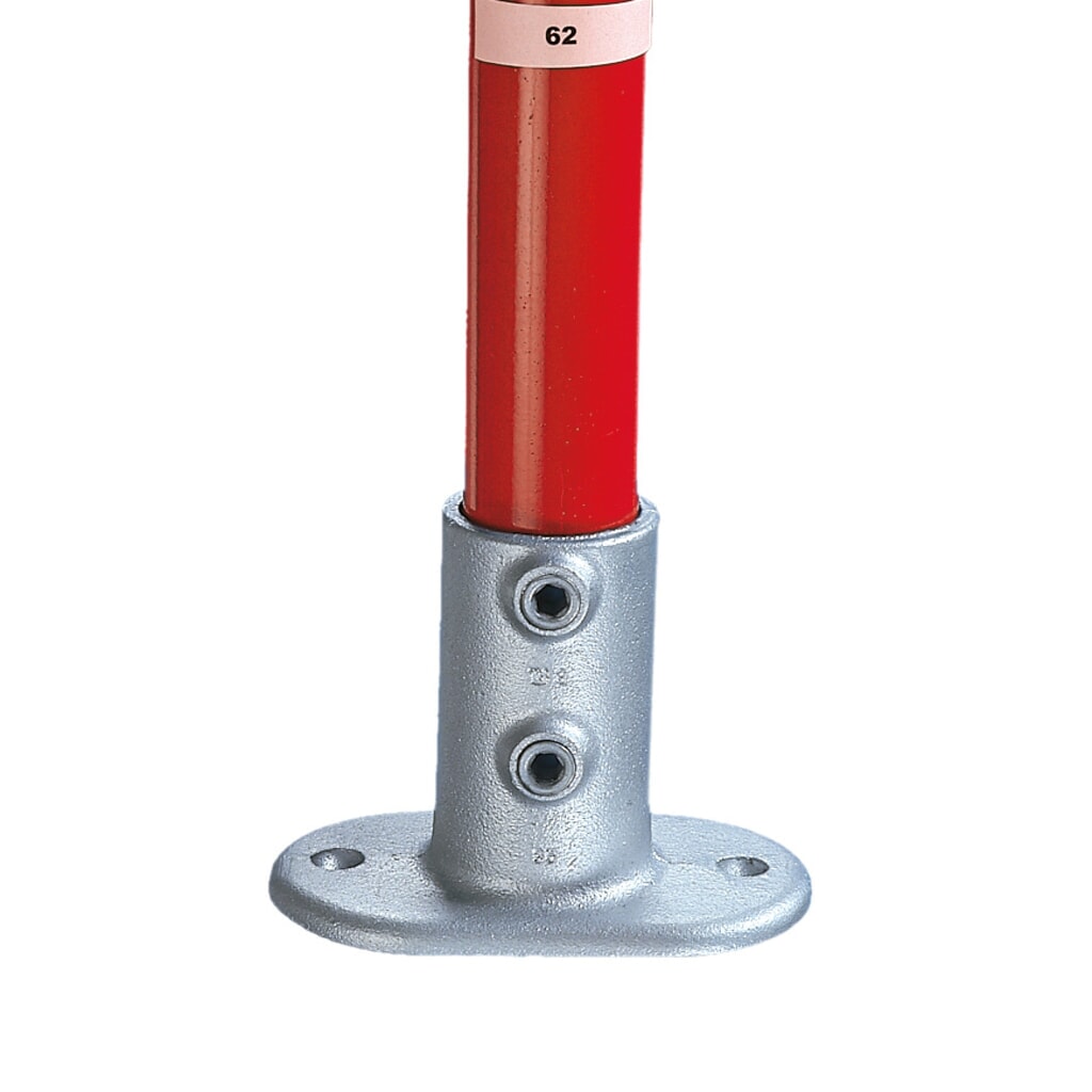 Vloerbevestiging, buiten-Ø buis 26,9 mm Product afbeelding: Vloerbevestiging, buiten-Ø buis 26,9 mm