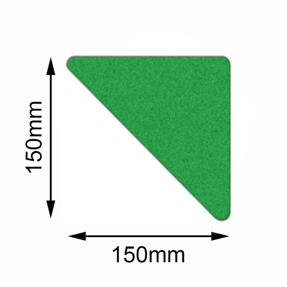 Product afbeelding: Mehlhose vloermarkeerder Safety driehoek, groen, 150 x 150 mm, 10 stuks/VE