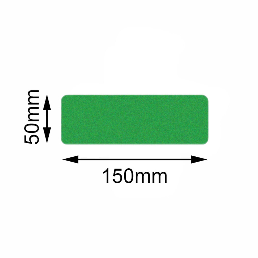 Mehlhose vloermarkeerder Safety rechthoek, groen, 50 x 150 mm, 10 stuks/VE Product afbeelding: Mehlhose vloermarkeerder Safety rechthoek, groen, 50 x 150 mm, 10 stuks/VE