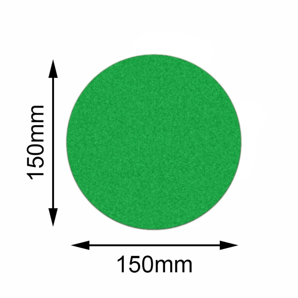 Mehlhose vloermarkeerder Safety rond, groen, 150 mm, 10 stuks/VE Product afbeelding: Mehlhose vloermarkeerder Safety rond, groen, 150 mm, 10 stuks/VE