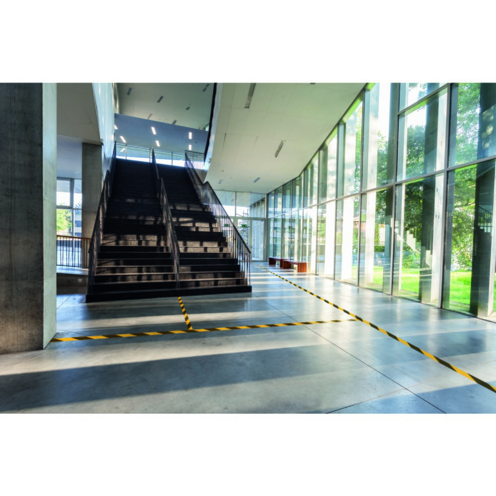 Productafbeelding nr. 3: Vloermarkeringstape DURABLE DURALINE® 50/05, geel/zwart, verwijderbaar