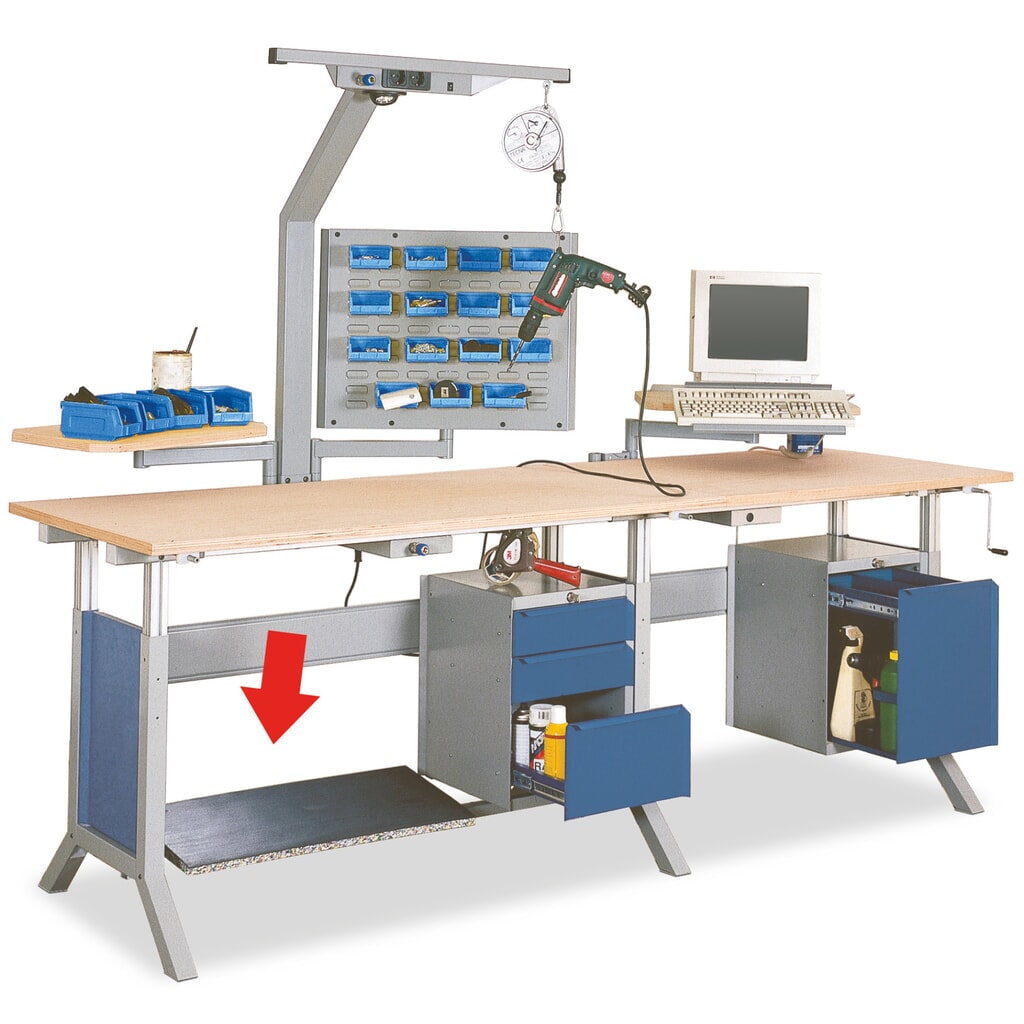 Productafbeelding nr. 1: Voetsteun voor werkpleksysteem, bxd 1.500 x 350 mm