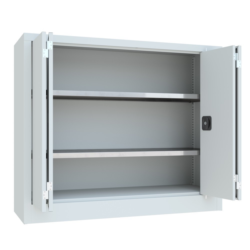 Productafbeelding nr. 5: Vouwdeurkast PAVOY met 2 legborden, hxbxd 1.000 x 1.200 x 400 mm, lichtgrijs, lichtgrijs