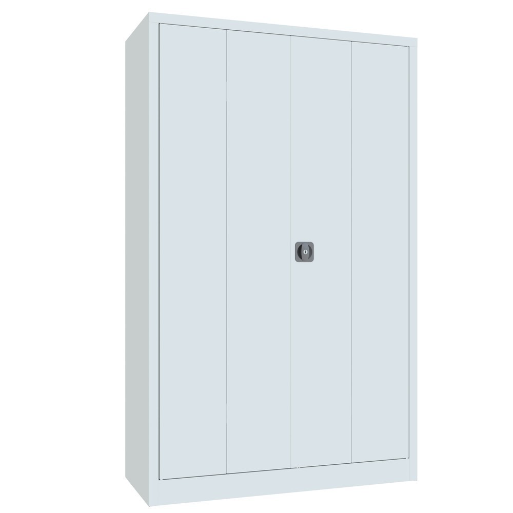 Productafbeelding nr. 9: Vouwdeurkast PAVOY met 4 legborden, hxbxd 1.950 x 1.200 x 500 mm, lichtgrijs, lichtgrijs