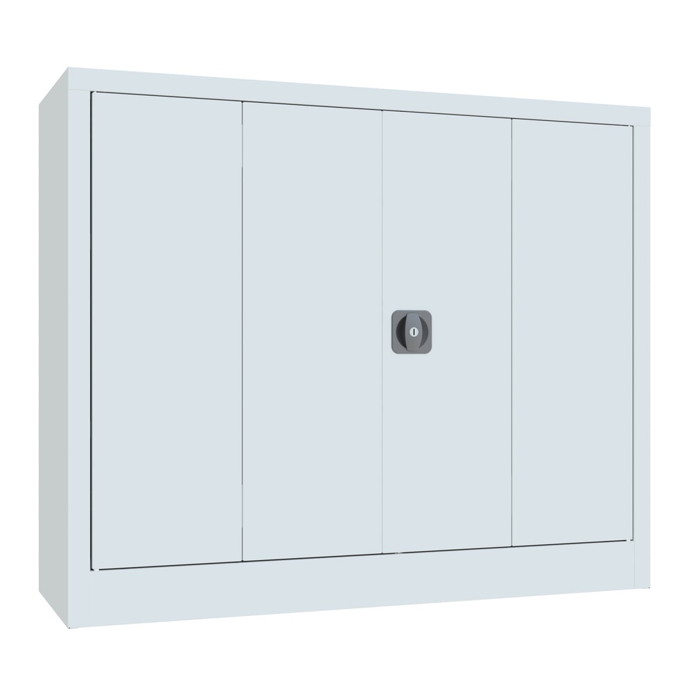 Productafbeelding nr. 1: Vouwdeurkast PAVOY met 2 legborden, hxbxd 1.000 x 1.200 x 400 mm, lichtgrijs, lichtgrijs