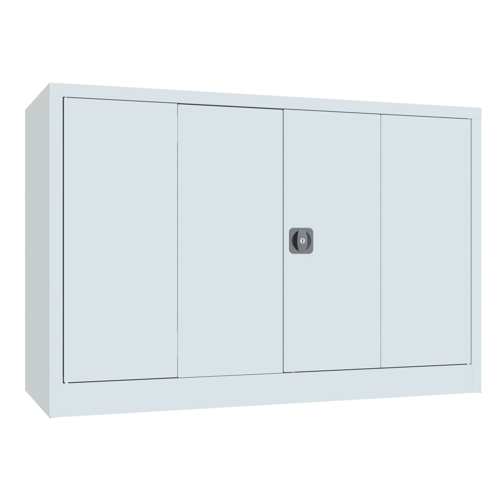 Productafbeelding nr. 1: Vouwdeurkast PAVOY met 2 legborden, hxbxd 1.000 x 1.500 x 600 mm, lichtgrijs, lichtgrijs