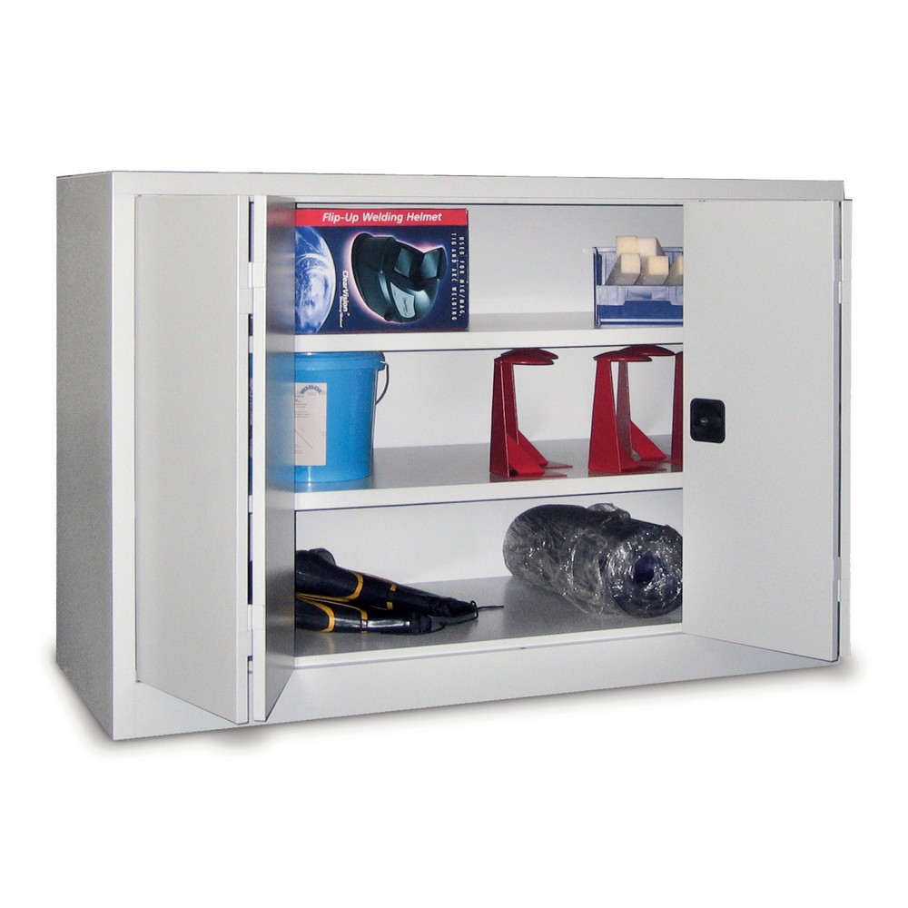 Product afbeelding: Vouwdeurkast PAVOY met 2 legborden, hxbxd 1.000 x 1.200 x 400 mm, antracietgrijs, lichtgrijs