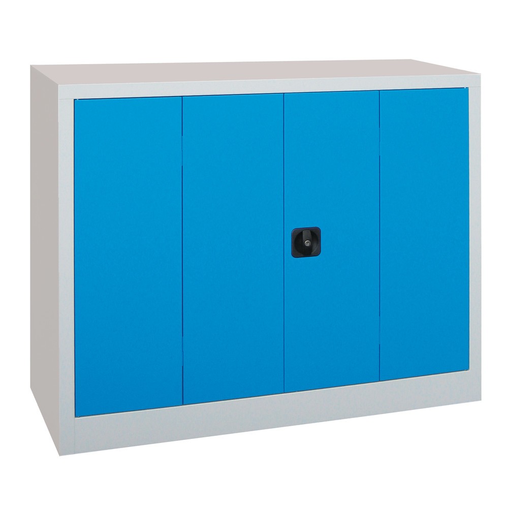 Productafbeelding nr. 2: Vouwdeurkast PAVOY met 2 legborden, hxbxd 1.000 x 1.200 x 400 mm, antracietgrijs, lichtgrijs