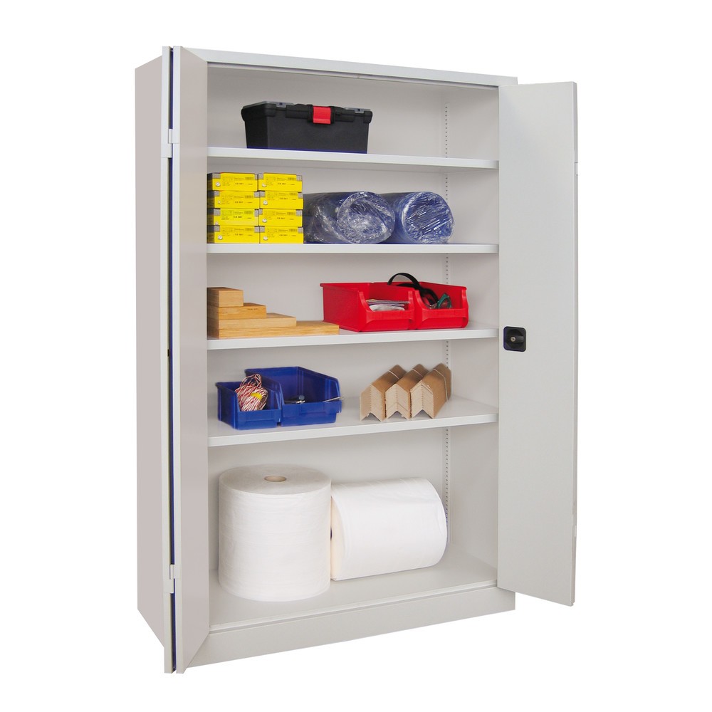 Productafbeelding nr. 5: Vouwdeurkast PAVOY met 4 legborden, hxbxd 1.950 x 1.500 x 600 mm, antracietgrijs, lichtgrijs