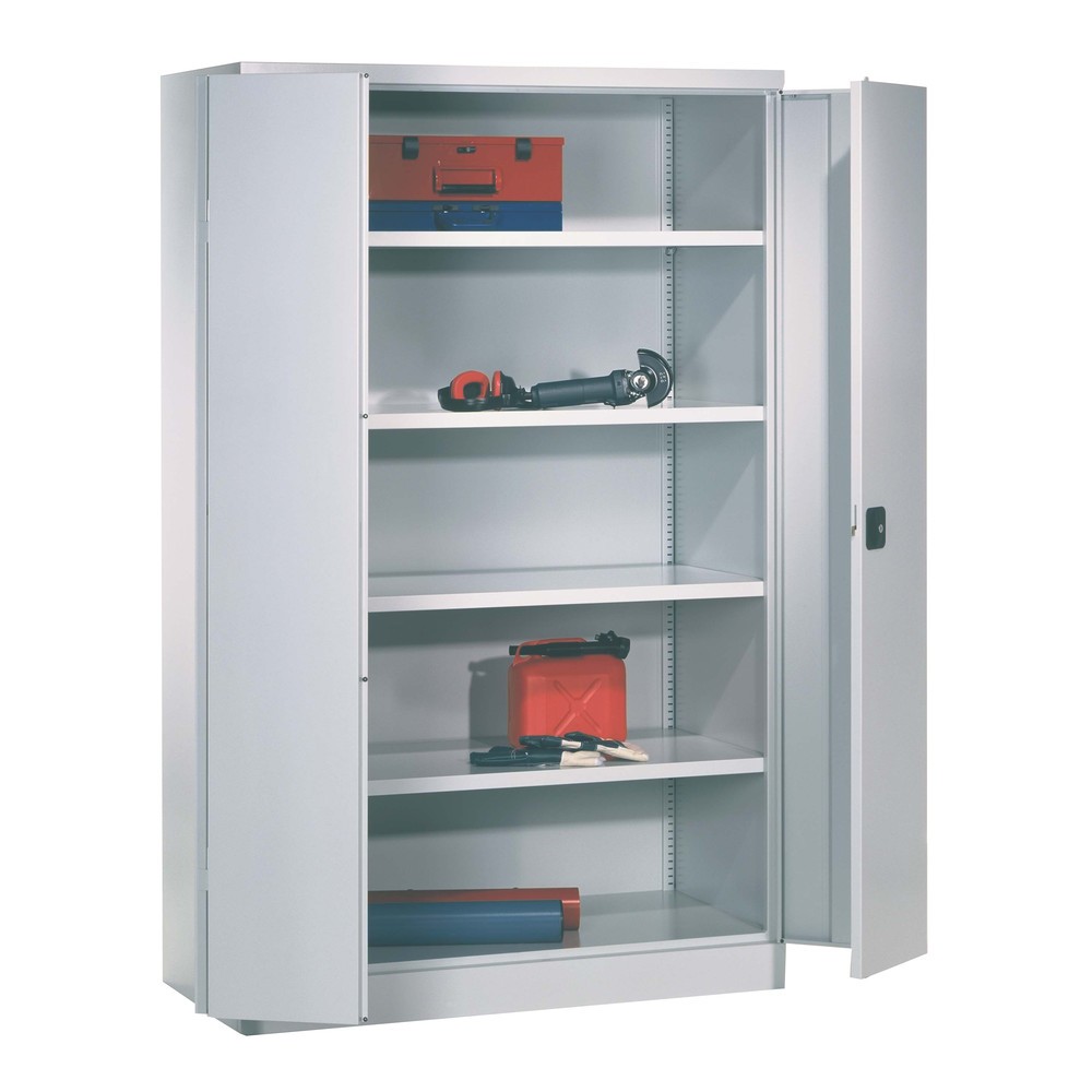 Productafbeelding nr. 6: Vouwdeurkast PAVOY met 4 legborden, hxbxd 1.950 x 1.500 x 600 mm, antracietgrijs, lichtgrijs