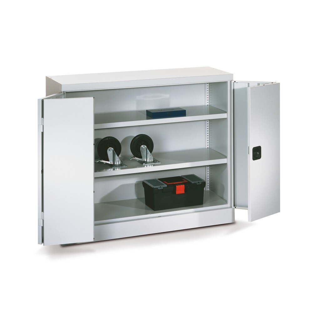 Productafbeelding nr. 3: Vouwdeurkast PAVOY met 2 legborden, hxbxd 1.000 x 1.200 x 400 mm, antracietgrijs, lichtgrijs