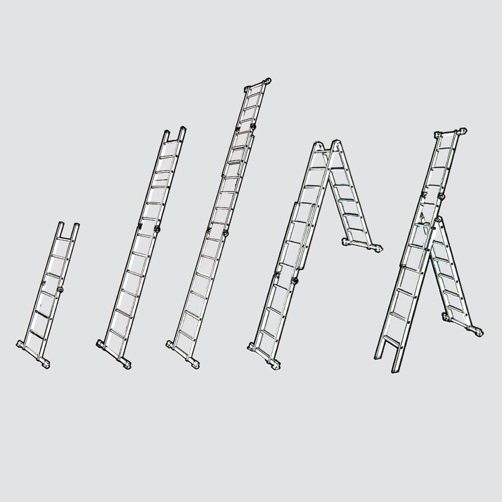 Productafbeelding nr. 4: Vouwladder KRAUSE®, 2-zijdig begaanbaar, aluminium