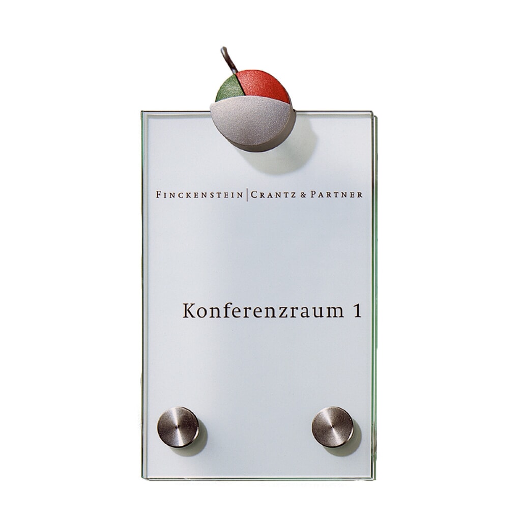 Vrij/bezet-aanduiding voor deurbordjes, zilver Product afbeelding: Vrij/bezet-aanduiding voor deurbordjes, zilver