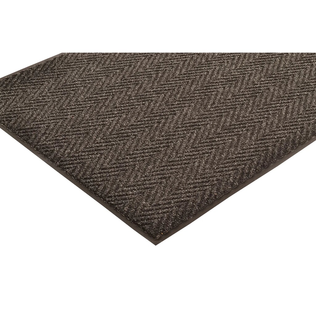 Deurmat, visgraatpatroon, PP, bxd 600 x 900 mm, antraciet Product afbeelding: Deurmat, visgraatpatroon, PP, bxd 600 x 900 mm, antraciet