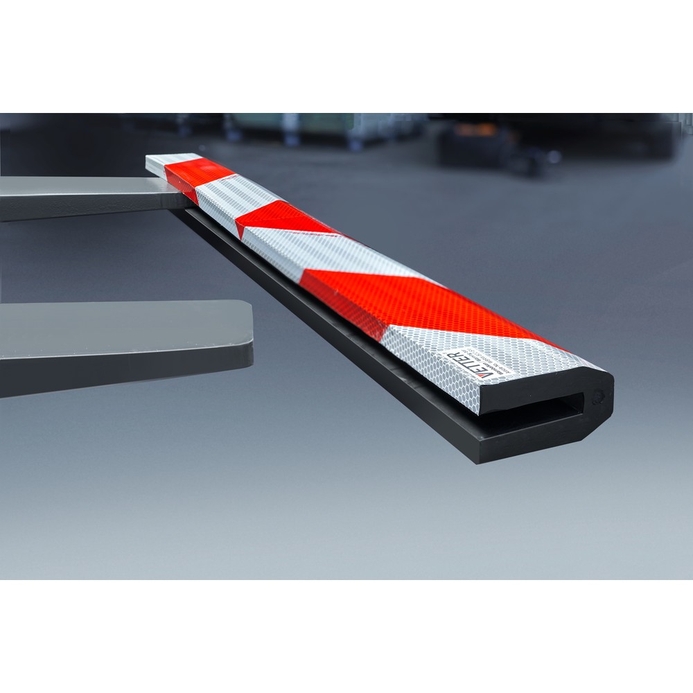 Productafbeelding nr. 5: Waarschuwingsbalk VETTER® ZEBRA voor vorktanden met magneten, hxbxd 80 x 1.000 x 45 mm
