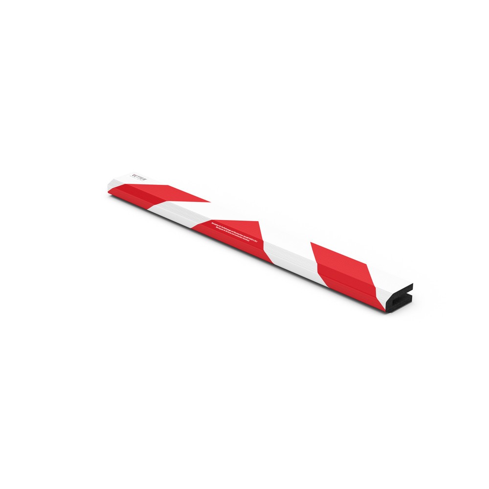 Product afbeelding: Waarschuwingsbalk VETTER® ZEBRA voor vorktanden met magneten, hxbxd 80 x 1.000 x 45 mm
