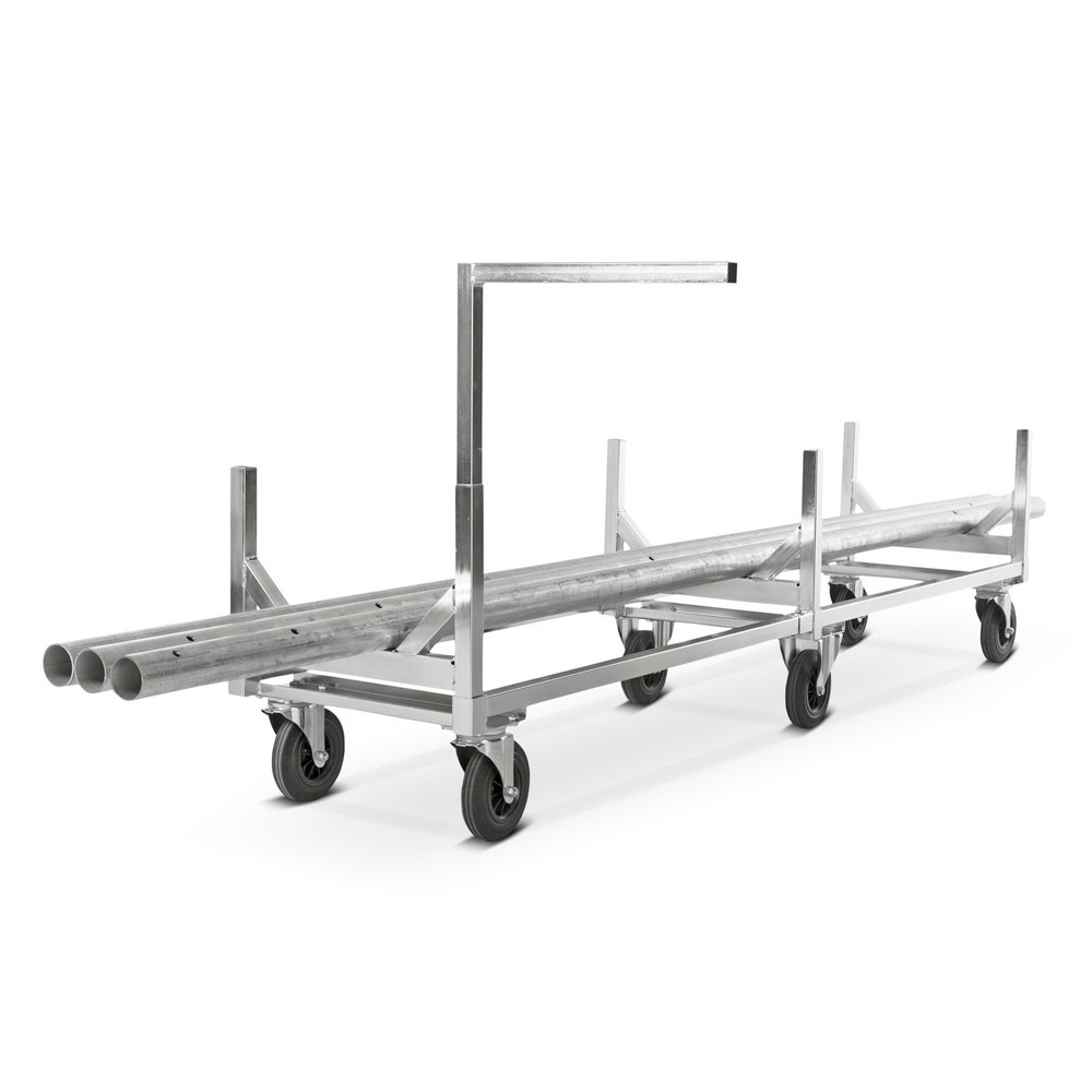 Productafbeelding nr. 2: Wagen voor lang materiaal Kongamek, verzinkt, draagvermogen 800 kg, hxbxd 700 x 608 x 2.800 mm
