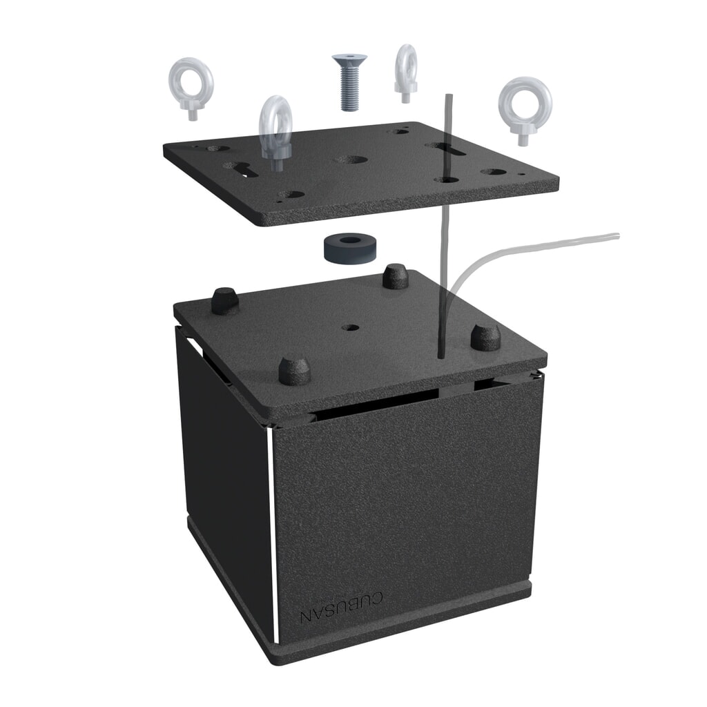 Product afbeelding: Wand- en plafondhouder voor Wintersteiger CUBUSAN CP-120, wit