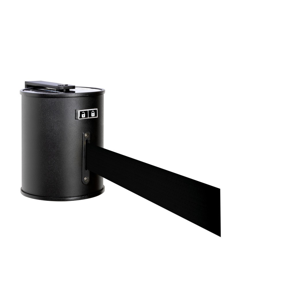 Product afbeelding: Wandafzetband RS-GUIDESYSTEMS® met metalen behuizing, uittreklengte 20 m, zwart