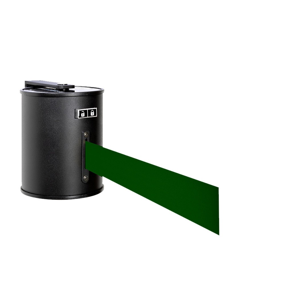 Productafbeelding nr. 1: Wandafzetband RS-GUIDESYSTEMS® met metalen behuizing, uittreklengte 20 m, donkergroen