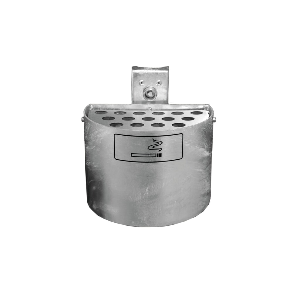 RENNER Wandasbak rond, zonder paaltje, verzinkt, 2 liter Product afbeelding: RENNER Wandasbak rond, zonder paaltje, verzinkt, 2 liter