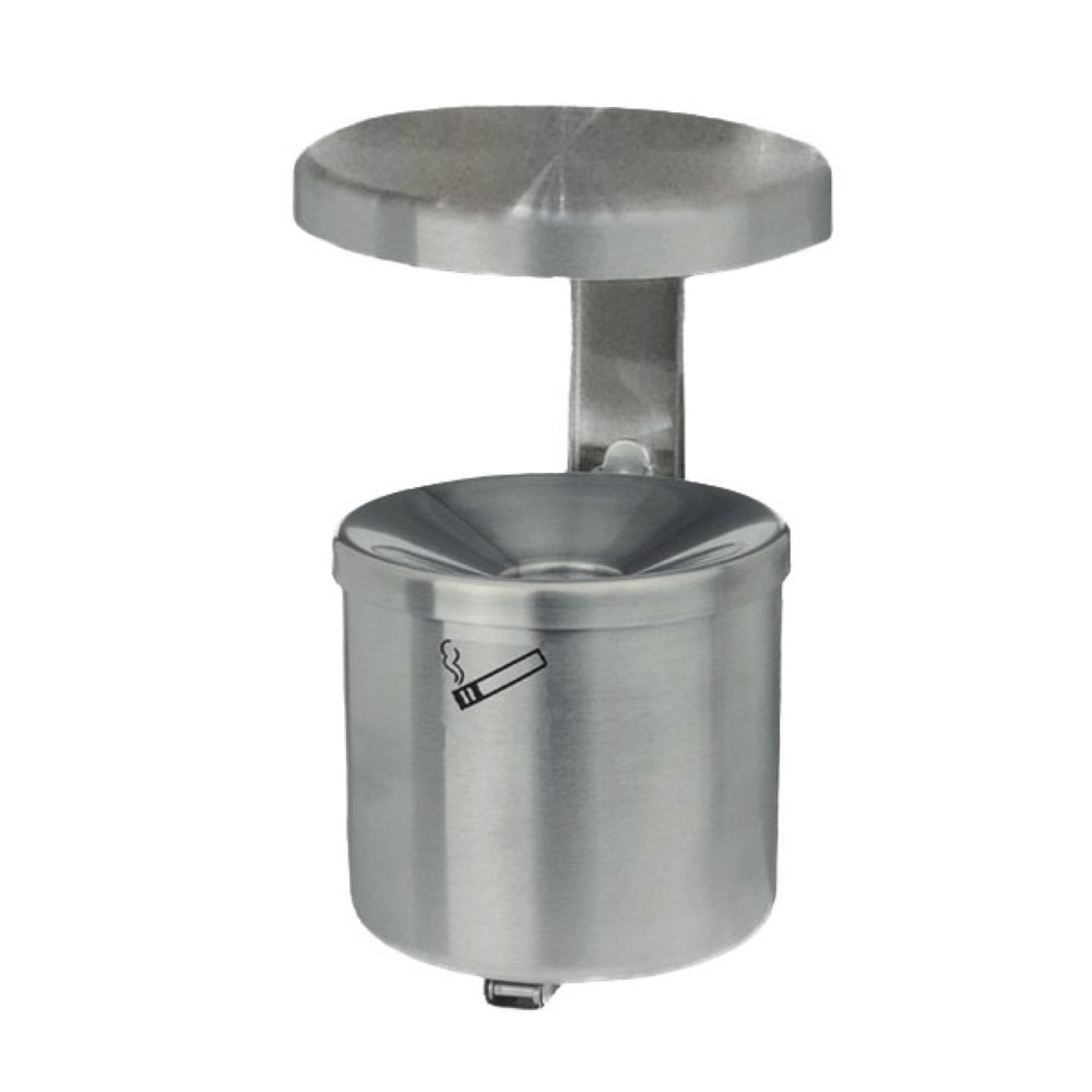 Product afbeelding: Wandasbak RONDO, 2,4 liter, roestvrij staal, met dak