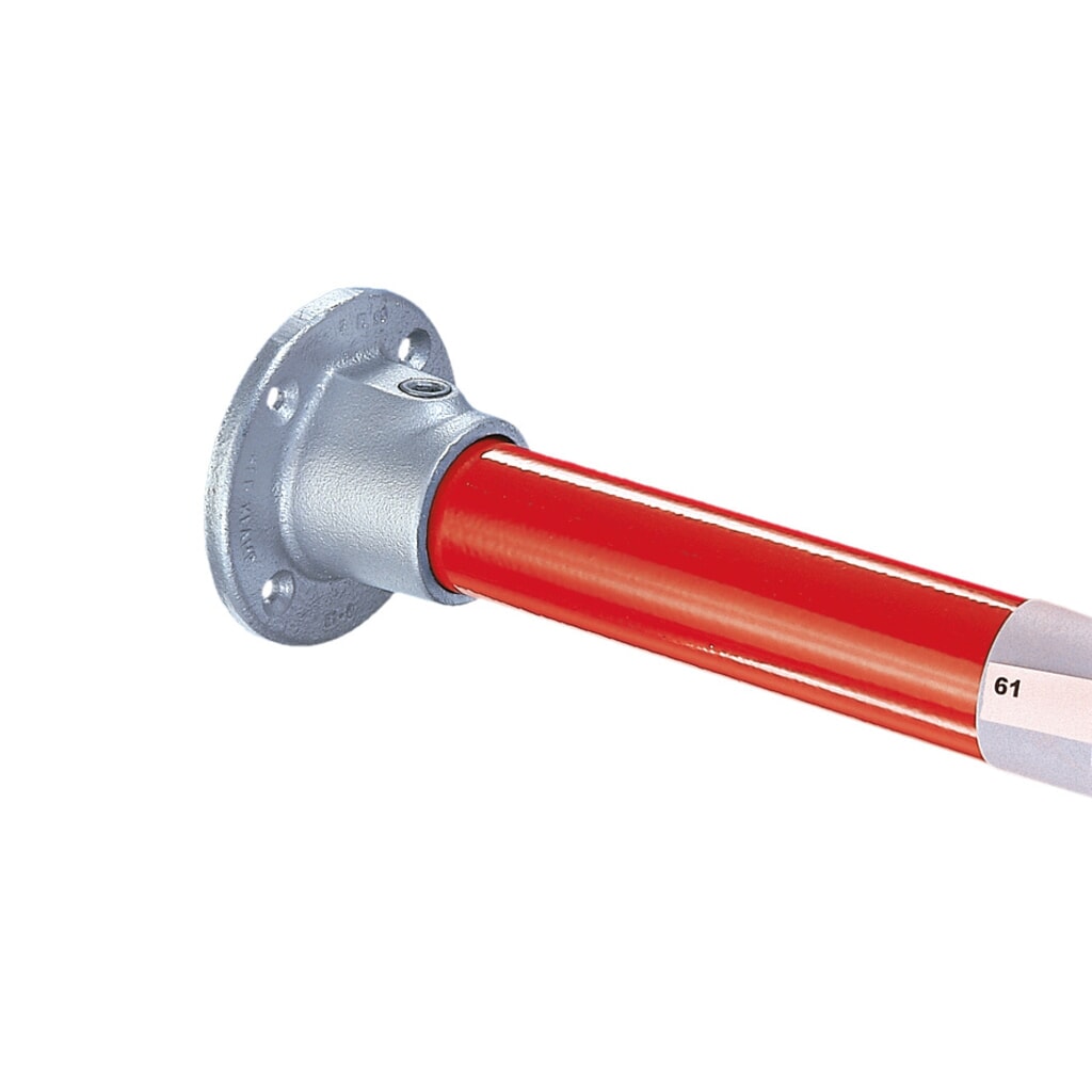 Wandbevestiging, 90°-hoek, buiten-Ø buis 26,9 mm Product afbeelding: Wandbevestiging, 90°-hoek, buiten-Ø buis 26,9 mm