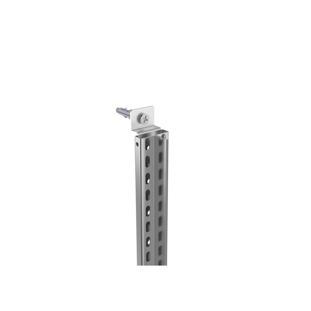 Product afbeelding: Wandbevestigingsset voor archiefstelling META, eenzijdig, lichtgrijs, AF