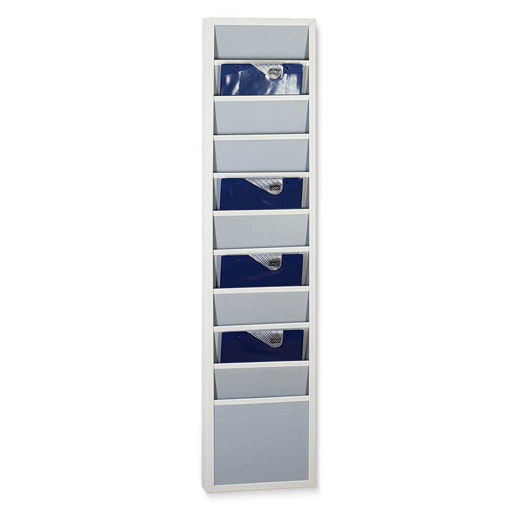 Wandbord van robuust PP, smal, hxb 1.304 x 308 mm, met 10 rails Product afbeelding: Wandbord van robuust PP, smal, hxb 1.304 x 308 mm, met 10 rails