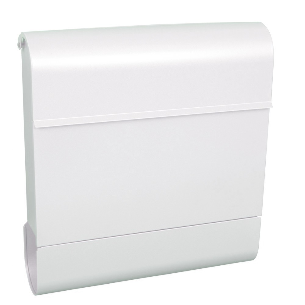 Product afbeelding: Wandbrievenbus Armilan, van verzinkt staal, met cilinderslot, wit
