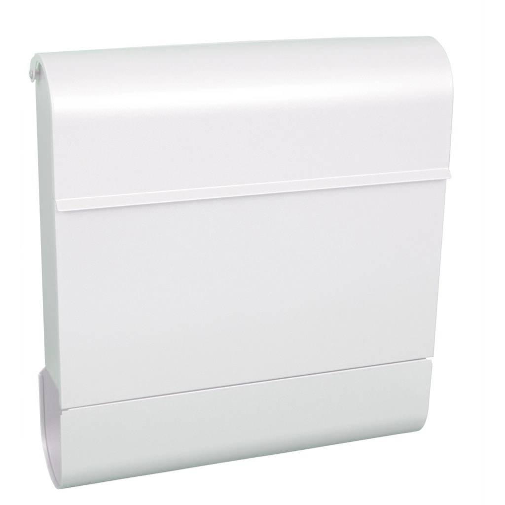 Product afbeelding: Wandbrievenbus Armilan, van verzinkt staal, met cilinderslot, wit