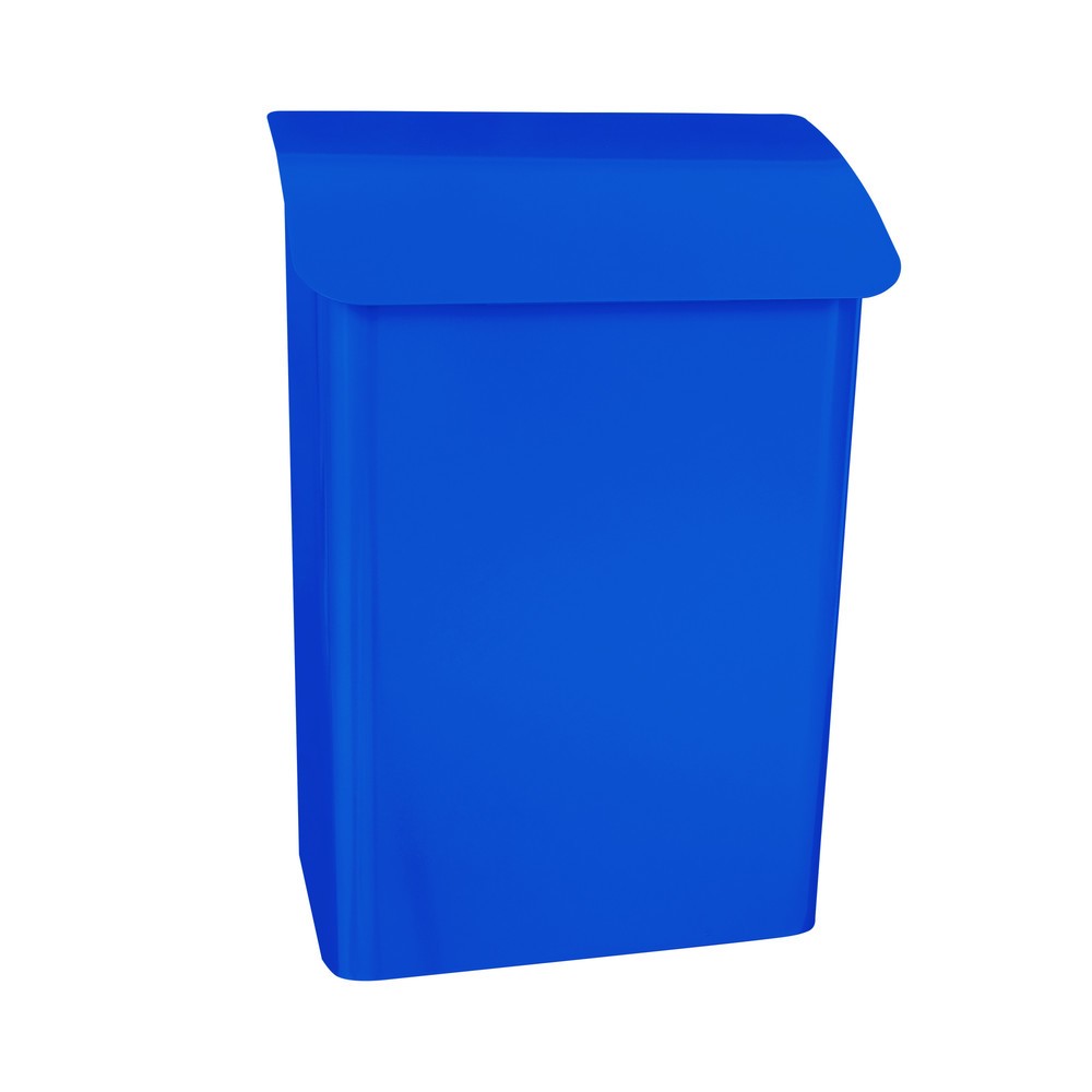 Product afbeelding: Wandbrievenbus Denian, van verzinkt staal, met cilinderslot, blauw