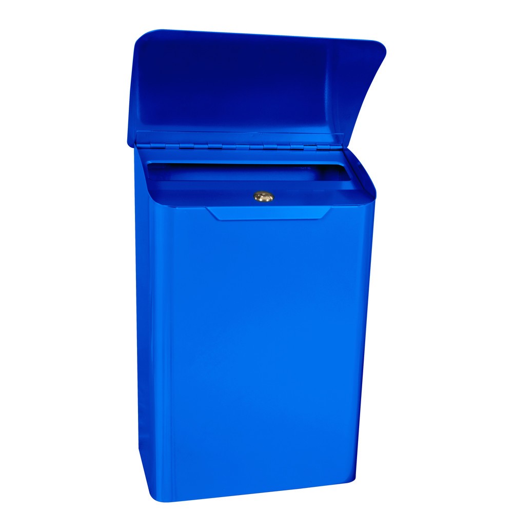 Productafbeelding nr. 2: Wandbrievenbus Denian, van verzinkt staal, met cilinderslot, blauw